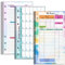 A6 Budget Planner Nachfüllpackung, Prefdo 82 Blatt Wochenplaner Monatskalender Einlagen 6-Loch Budget Planner für A6 Budget Binder Cover, Binder Geld Organizer für Bargeld, Sparen (Set 2)