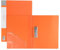 PATIKIL 9.3x12.2 Punchless Binder Clamp, 2 Pcs Plastic Single Strong Clip Clamp Binder Without Rings Sheet File Folder Protector for A4 Size Paper Office, Orange