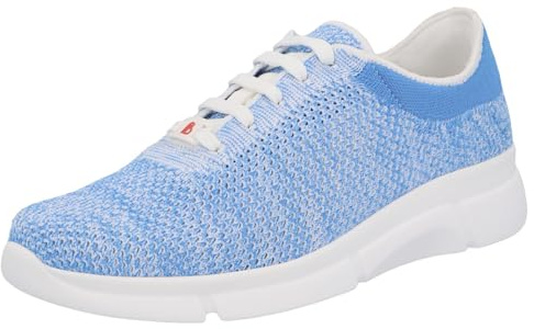 Berkemann Niki Komfortabler Damen Sneaker aus ComfortKnit mit 3D Airknit Technology gestricktem Schaft im Blockdesign und herausnehmbarem Fußbett, verganer Strickschuh Halbschuh