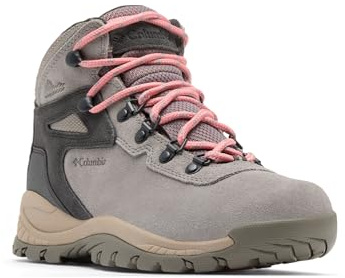 Columbia Women's Newton Ridge Plus Waterproof Amped Hiking Boot, Stratus/Canyon Rose, 5.5 Wide