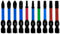 Meccion Pozidriv&Torx Schraubendreher Bit Set PZ1 PZ2x2 PZ3 T10 T15 T20 T25 T27 T30 10tlg. Magnetisch Schlagschrauber Bits, 50mm Länge