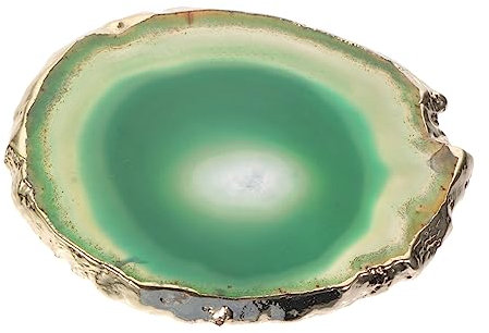 MUCKLILY Untersetzer Aus Grobem Stein in Scheiben Geschnitten Unregelm??ige Agate Slices Topfuntersetzer Edelstein Untersetzer Geode Slice Liebhaber Teller Matte Achat Naturstein