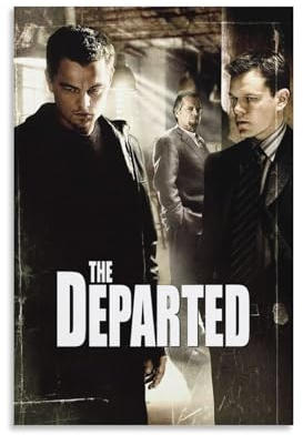 LIANGSHUANG Poster mit Aufschrift American Police Detective Films The Departed, Kunstdruck, Wandfoto, Malerei, Poster, Hängebild, Familiendekoration, 20 x 30 cm