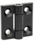 Ganter Normelemente GN 237.3-NI-50-50-A-SW Schwerlastscharnier Edelstahl NI, Silber, 50x50mm