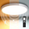 Letlit LED Deckenleuchte mit Radar Bewegungsmelder, 28W 2800LM Deckenlampe Dimmbar mit Fernbedienung, IP54 4000K Lampe Bewegungssensor Innen für Bad, Flur, Treppe, Garage, Keller, Balkon 30cm