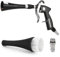 MYPIN Car Cleaning Gun, 6-9.2Bar Dry Blow Gun, High Pressure Compressed Air Blow Gun, Interior Car Cleaning with 2 Nozzles for Vehicle Car Carpet Dashboard Seat Upholstery (Black)