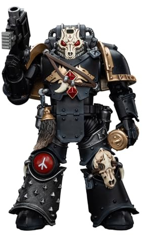 GWTCTOY JoyToy 40K Originallizenz 1:18 Actionfigur, Space Wolves Deathsworn-Rudel Deathsworn 2, 12.1 cm große Bausätze für Sammel-Actionfiguren