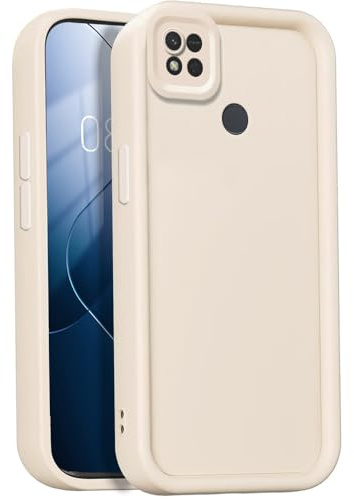 GOGME Hülle für Xiaomi Redmi 9C NFC Cover, Ultradünnen Weiches Silikon TPU Schutzhülle, Staubschutz Robuste Handyhülle - Weiß