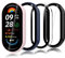 Bigqin 4 Piezas Funda Compatible con Xiaomi Smart Band 9, Protector de Pantalla Compatible con Xiaomi Smart Band 9- Transparente/Negro/Azul/Rosa