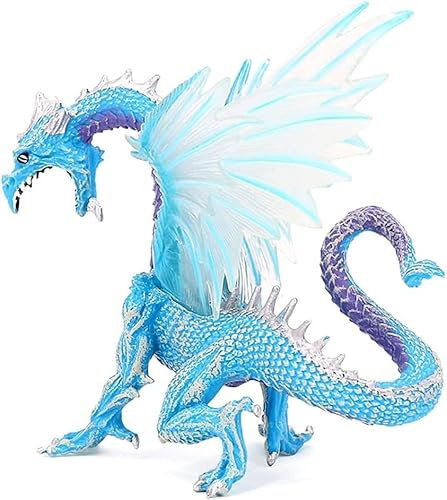 Ice Dragon Toy Ice Dragon Statue Ice Dragon Model Solid Ice Flying Dragon Ice Dragon Toy Action Figure Children Realistic Dinosaur Model Children's Birthday