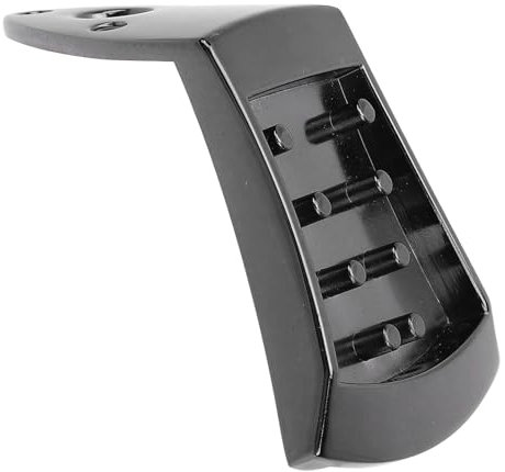 Pointe de Mandoline Triangle, Alliage en Aluminium en Aluminium Noir Haut de Métal arqué avec Vis, Finition Polie