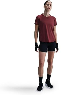 NIKE Damen One Classic Df Ss Top Tank Top, Dark Team Red/Black, M