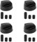FortuneGlobe Pack Universal Control Knobs with 12 Adapters, universal negro para 6 cm todas las marcas de hornos