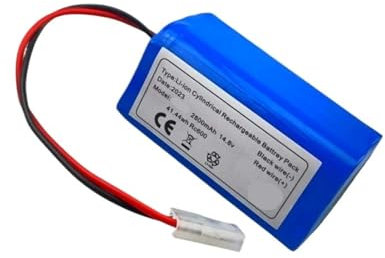 14.8V 2800mAh Prise de Batterie Batterie Compatible avec Rowenta Tefal Explorer Serie 20 40 60 Robot Aspirateur Batterie