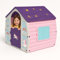BAKAJI Casetta per Bambini in Plastica Rosa, Casa Baby Girl Giocattolo Grande con Doppia Finestra e Porta, Ideale per Attività all'Aperto, Sport, Balcone, Terrazzo, Giardino, Esterno 102 x 89 x 109 cm