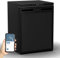 GEARFLOW 65L 12/24v Compressor Fridge Refrigerator Freezer in Black Digital Display Bluetooth APP Control for Camper Van Motorhome RV Caravan