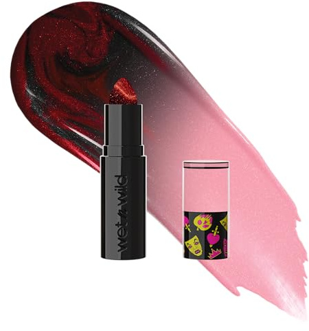 Wet n Wild x Disney Villains Be Wicked Lip Balm, Color Changing pH Lip Tint & Moisturizing Balm, Sheer Glow - Evil Queen Inspired Makeup, Not Impressed
