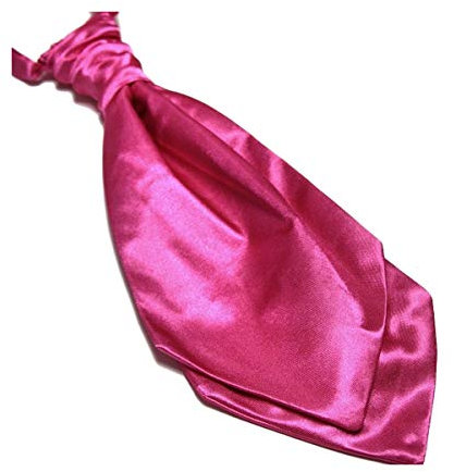 Cravate Lavallière homme mariage rose-fuchsia déjà noué, fushia