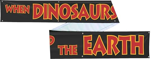 Banner When Dinosaurs Ruled the Earth (30 x 30 cm)