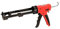 Ribimex Pistola per Silicone e Sigillanti Professionale Serie Pro, in Plastica Leggera e Resistente, Adatta a Mastice, Acrilico, Poliuretano e Colla, Sistema Anti-Goccia, Accessori Inclusi - PRPSMCPRO