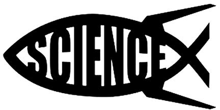 SUIFENG Aufkleber 19.6CM x 9.8CM Wissenschaft Jesus Fisch Evolution Vinyl Aufkleber Gott Darwin Urknall Religion Reflektierende Autoaufkleber Schwarz Splitter