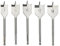 BlueCatELE 5 PCS 1 to 1-1/2 Wood Spade Drill Bit Set Wood Paddle Flat Bits