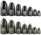 LMAB Tungsten Bullet Weight - Texas & Carolina Rig Gewichte zum Finesse Angeln, bleifrei mit Inlay, zum Barschangeln & Zanderangeln, Farbe Green Pumpkin, Größe 3,5 g