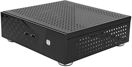 Custodia Mini-ITX, Custodia per Computer Desktop Buona Dissipazione del Calore Custodia Mini HTPC Nera Compatta Squisita per Computer Home Video, Computer per Hotel, Ecc.