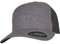 Flexfit Unisex 180T-Flexfit Delta Carbon Cap – 2 Tone Baseballkappe, Melange Blue/Melange Charcoal, L/XL