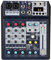 Depusheng DE8 Tragbare Mini-Mixer-Audio-DJ-Konsole mit Soundkarte, USB, 48-V-Phantomspeisung für PC-Aufnahme Singende Webcast-Party