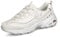 Skechers Damen Sneakers, White Duraleather Lavender Trim, 38.5 EU