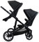 Deryan EVY V2 Kinderwagen für 2 Kinder - für Neugeborene, Kleinkinder & Kinder im Vorschulalter - Baby Kinderwagen Buggy bis 50kg - Baby Wagen - Reise Kinderwagen 2 in 1 Komplettset - Schwarz