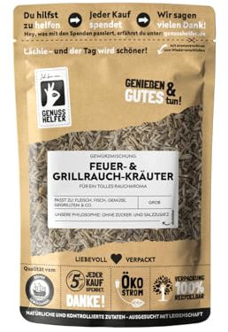Bremer Gewürzhandel Feuer- & Grillrauchkräuter Gewürzmischung, gerebelt, BBQ-Gewürz zum Räuchern von Grillfleisch, Feuerkräuter für den Grill oder Smoker, 3 x 100g