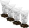 Muzhira 4pcs Plant Fleece Frost Protection Jackets, 50gms 60cm x 80cm Winter Garden Fleece Bag, Plant Cover for for Potted Plant Winter Plant Protection, From Birds and Insects - White