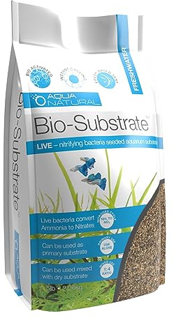 Aqua Natural Delta Sand Bio-Substrate 5lb for Aquariums, Sand seeded with Start up bio-Active nitrifying Bacteria