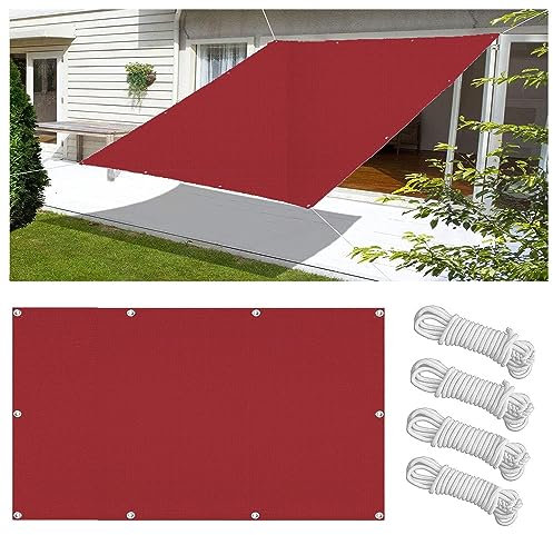 Sonnensegel Wasserdicht Rechteckig 2x5.5M Multi Farbe und Größe Sonnensegel Balkon UV Schutz Sonnenschutz Markise Mit Ösen Und Kordel für Balkon Terrasse Garten