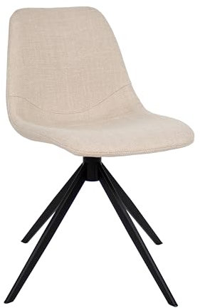Kick Collection Drehstuhl Yani - Beige - Modern und Hochwertig - Strukturierter Stoff en Metall - Erhältlich in vielen Farben