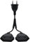 HuaLiSiJi Cavo di Prolunga Doppio Europee 2.5A 250V Cavo Prolunga Presa Piatta, per Elettrodomestici TV PC Etc (45cm)