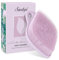 Sndyi Silikon Körperbürste, Silikon Duschbürste für Sanfter Exfoliierender,Blatt-förmiger Silicone Body Scrubber mit Schaumbildenden Borsten, Silicone Duschschwamm für Empfindliche Haut, Lila Violett