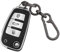 ERMWALR Coque de clé de Voiture pour Audi avec Porte-clés, 3 Boutons en Cuir et TPU, étui de Protection pour clé de Voiture Audi A1 A3 A4 A6 A8 Quattro Q2 Q3 Q7 S3 S6 RS3 RS6 R8 TT TTS (PW-Ad-3-S)