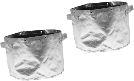 POPETPOP Cubo De Abono De 2 Uds Bolsa De Hojas Contenedor De Abono De Tela Con Tapa