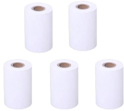 Thermopapierrollen, Quittungspapier, 57 mm, Thermo-Belegpapier, alle Kreditkarten-Terminals, Kassenrolle, Premium-POS-Thermodruckerpapier (5 Rollen)