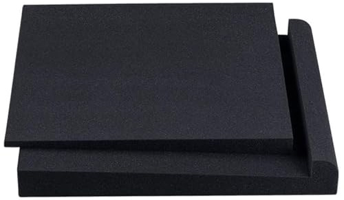 ifundom Speaker Isolation Sponge Pad High Density Foam Shock Absorption Cushion for Studio Monitor Vibration Reduction Noise Reduction Base for Home Theater 11.02 X 7.87 X 1.65 in