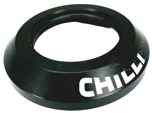 Chilli Pro Stunt-Scooter I BMX Standard I Full Intergrated 1-1/8 Steuersatz I Standard Ersatzteil Einzeln Ersatz Top Cap Schwarz