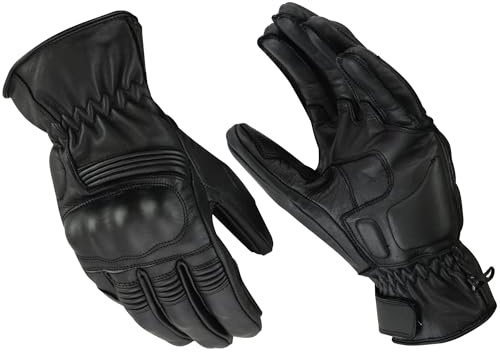 WMW WALI MOTO WEAR Motorradhandschuhe Leder Herren – Echtleder Ziegenleder mit Protektoren,Custom Motorrad Lederhandschuhe,Motorrad Copper Handschuhe