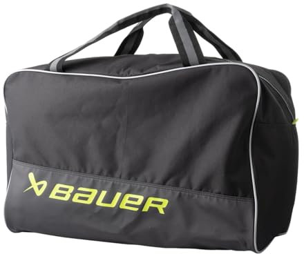 Bauer Hockey Core Tragetasche '24 (Schwarz/Neon, Jugendliche/Klein (63,5 x 33 x 40,6 cm)