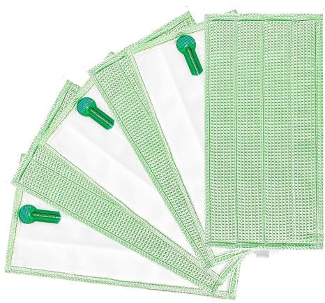 Azxcvbnm 6Pcs Professionelle Mikrofaser Mopp Boden Reinigung Flache Mopp Wiederverwendbare Waschbar Mopp Pad Staub Wischen Für VORWERK SP600