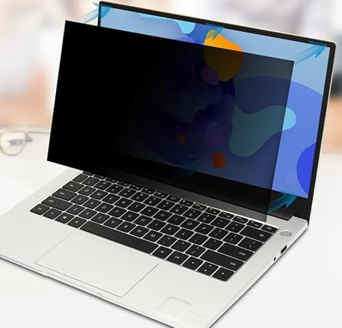 Filtre de Confidentialité Premium Compatible avec Moniteur d'ordinateur et PC,Laptop Privacy Screen Filter,Film Protection Notebook Privacy Filtre,Filtre de confidentialité,Protection/Cache écran PC