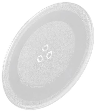 VOSAREA Microwave Glass Plate Replacement Swan Plate Cover for Microwave Turntable Dishwasher Safe Replacement Oven Tray