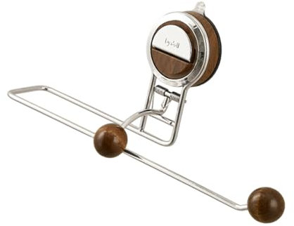 Sharplace Paperhandtuchhalter Rack Handtuchbar unter Schrank Handtuch Rack Tissue Hanger Organizer für Balkon Bad, Nussbaum